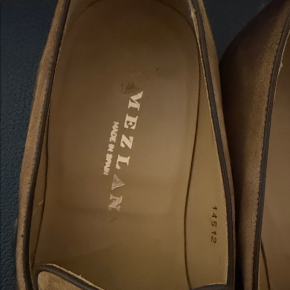 Mezlan Tan Leather Slip-On Loafers - Picture 3 of 3